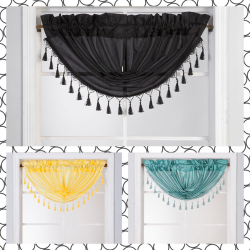 1pc kitchen waterfall valance - 1pc,